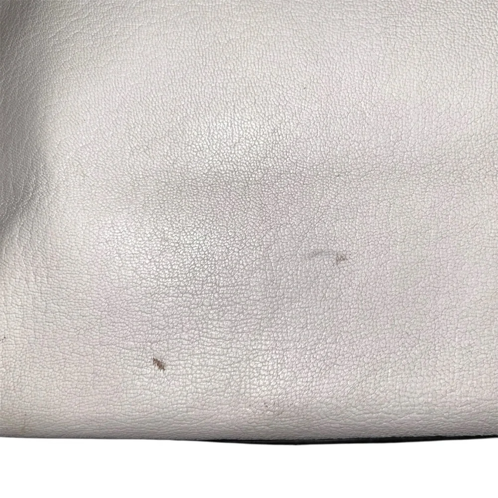 Anya Hindmarch Small White Leather Ebury Tote Bag
